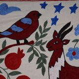 Hand-knotted rug, vintage Turkish rug 50x144 cm