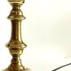 Lampe chic ancien bougeoir laiton massif