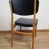 Lot of 4 scandinavian design vintage chairs