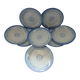 8 old Digoin and Sarreguemines dinner plates