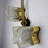 Sciolari house wall lamp, 2 fires Murano, Italy, 1970