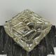 60's 70's Brutalist Wall Lamp Iron & Glass Wall Sconce