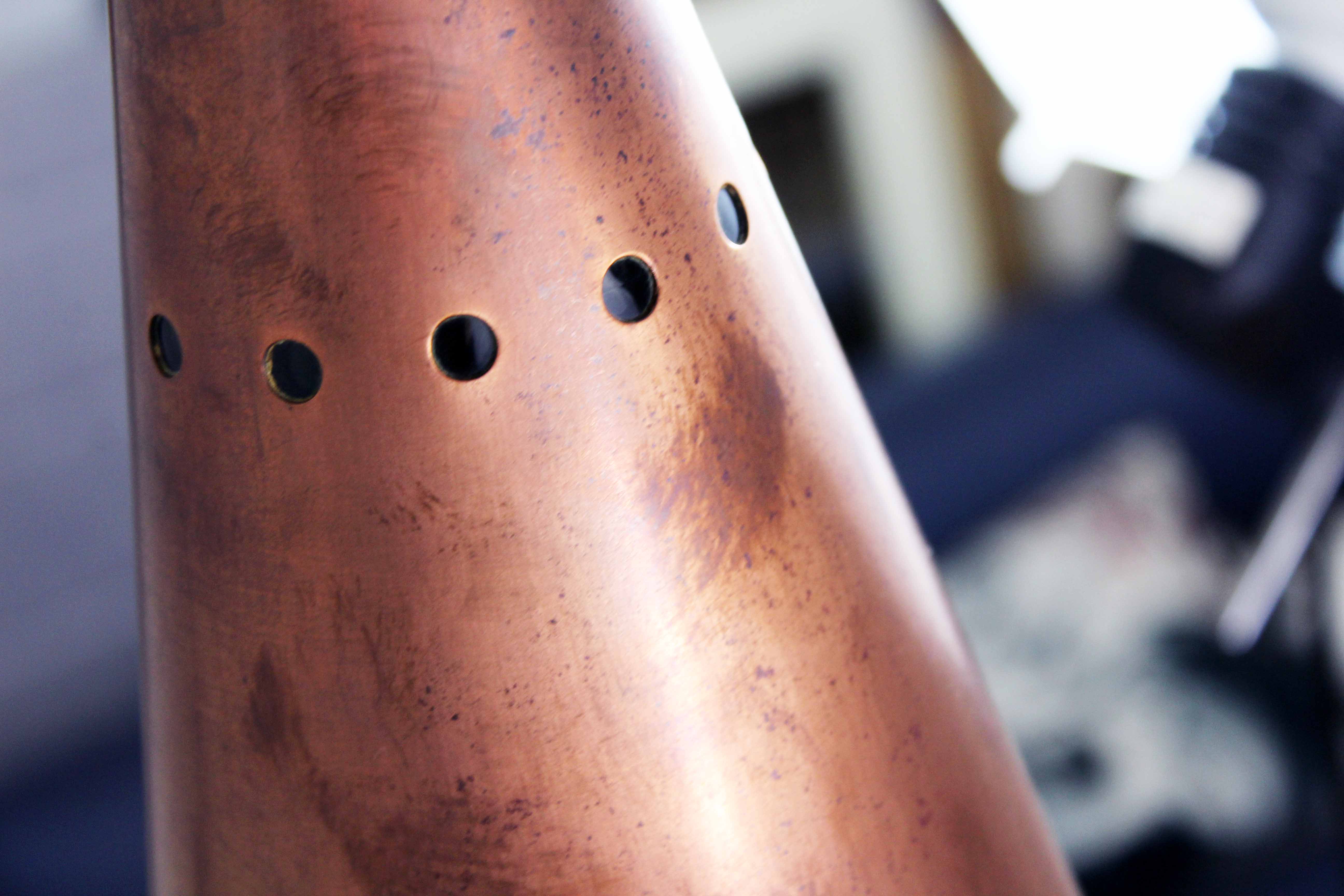 Nanny Still pendant lamp in copper and glass