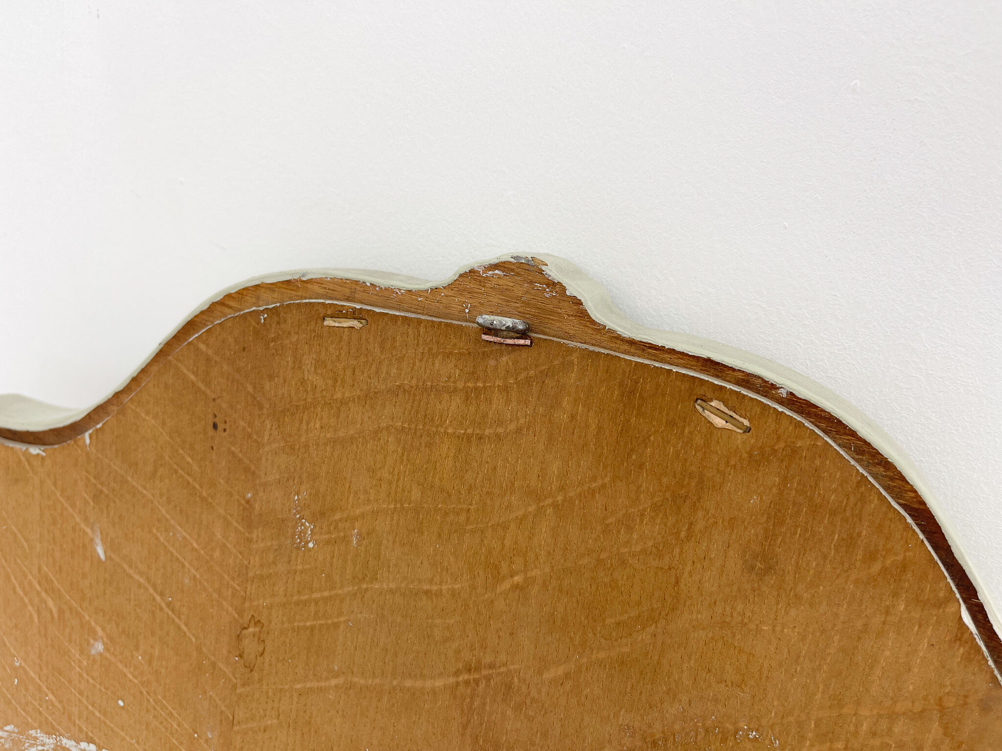 Vintage French Wooden Mirror, 1970's