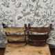 Pair of antique wooden shelves