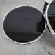 Coffee table with three smoked mirror tops, 1980