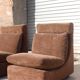 Walter Knoll Collection pair of modular armchairs in two-seater sofa 1970s