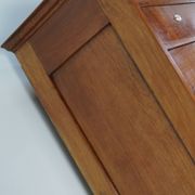 Very Tall Dutch Art Nouveau Walnut Apothecary Cabinet Barber Cabinet, 1900s