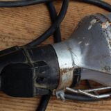 Old industrial lamp walking lighting