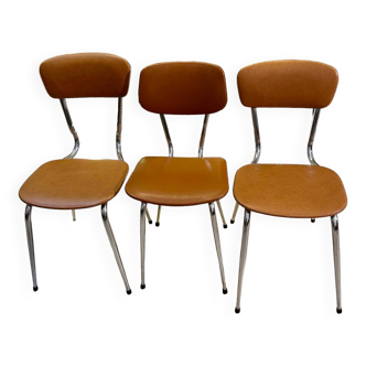 Set of 3 Brown Skai Chairs