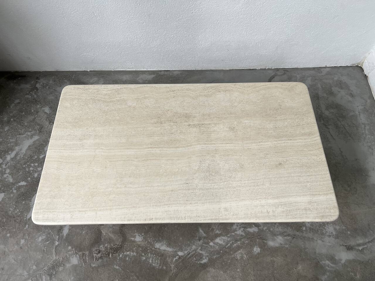 Travertine coffee table, Italy, 1980s