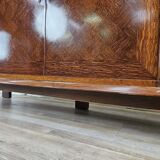 Buffet Art Déco en chêne pour salle à manger avec plateau en marbre