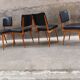 Serie de 4 chaises 1960
