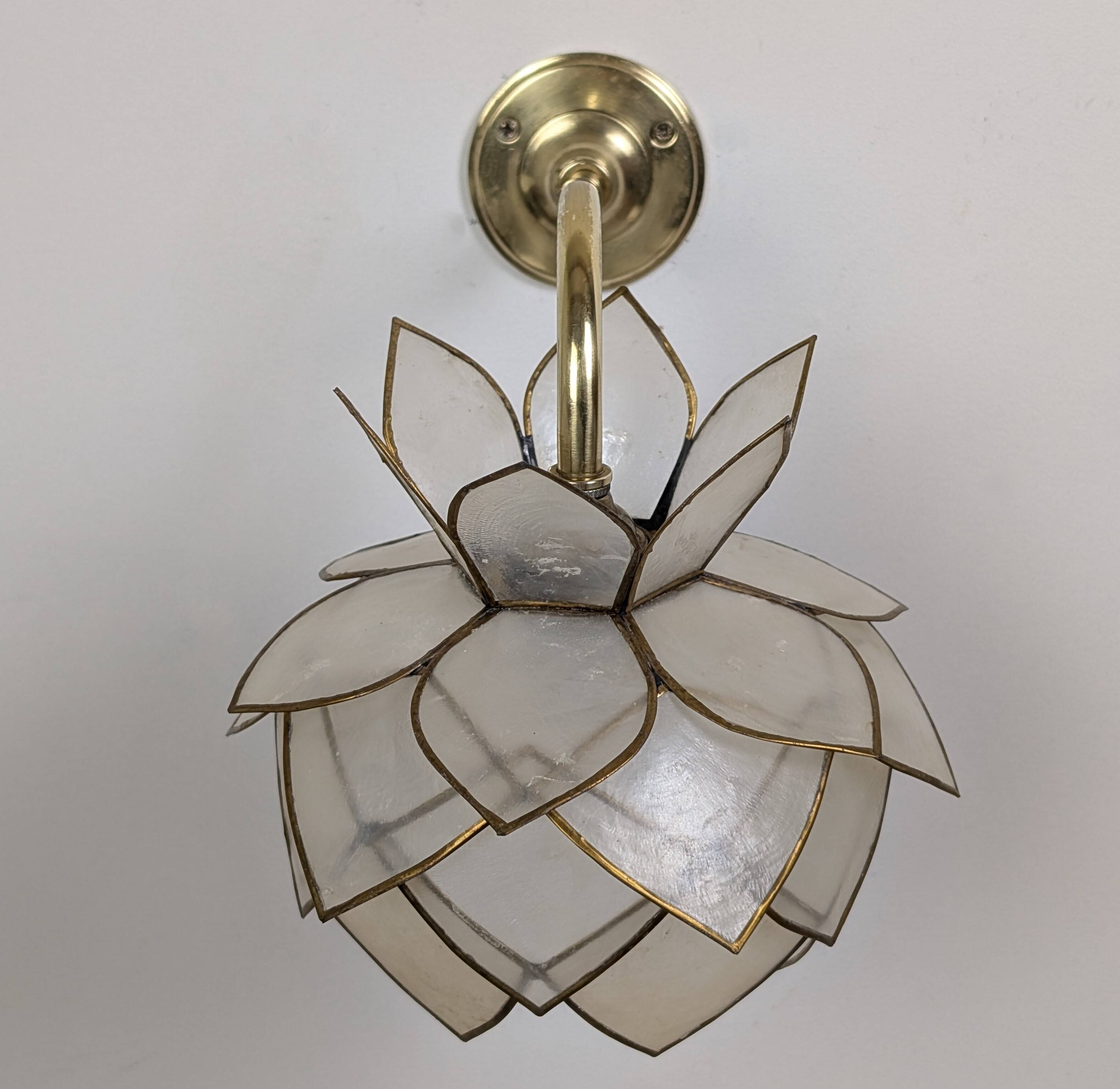 Applique fleur de lotus en nacre