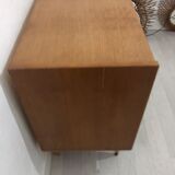 Chest of drawers 3 drawers vintage blond wood 60s