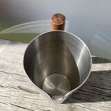 Guy Degrenne stainless steel and wood pitcher