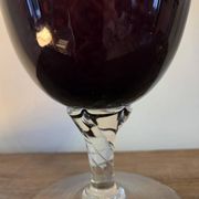 Vase en verre soufflé, Empoli 1960