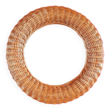 rattan mirror 60s 47cm