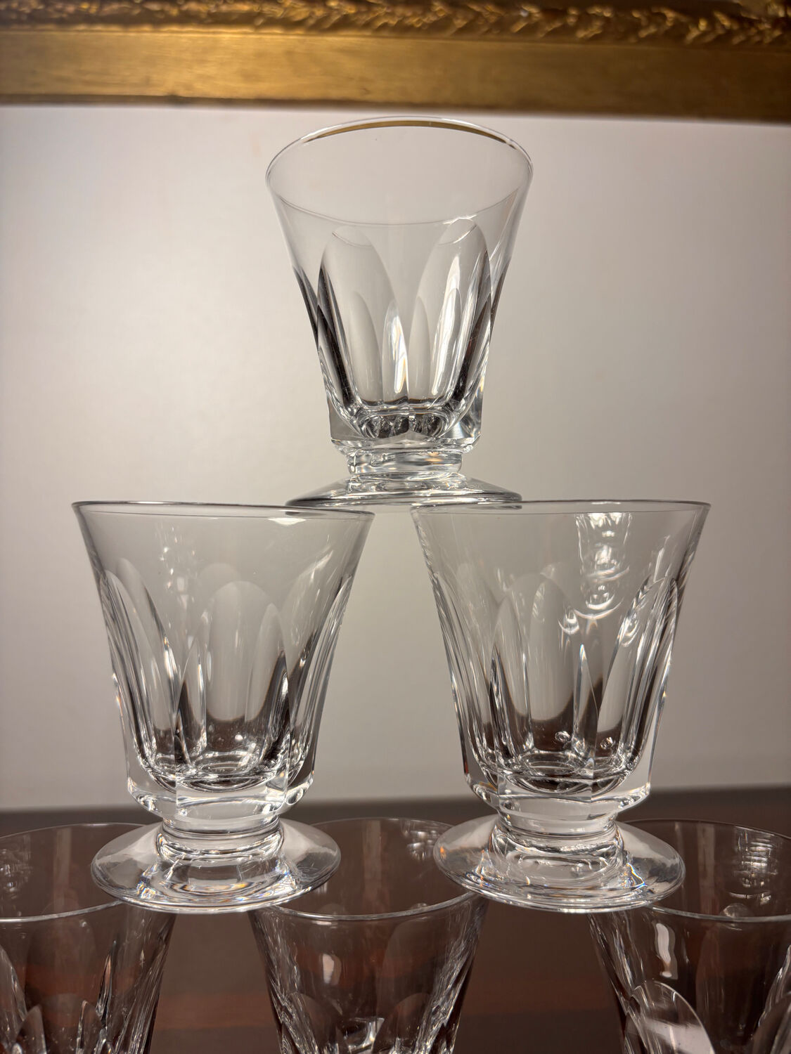 6 Sèvres crystal glasses