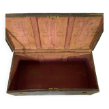 Old black canvas trunk