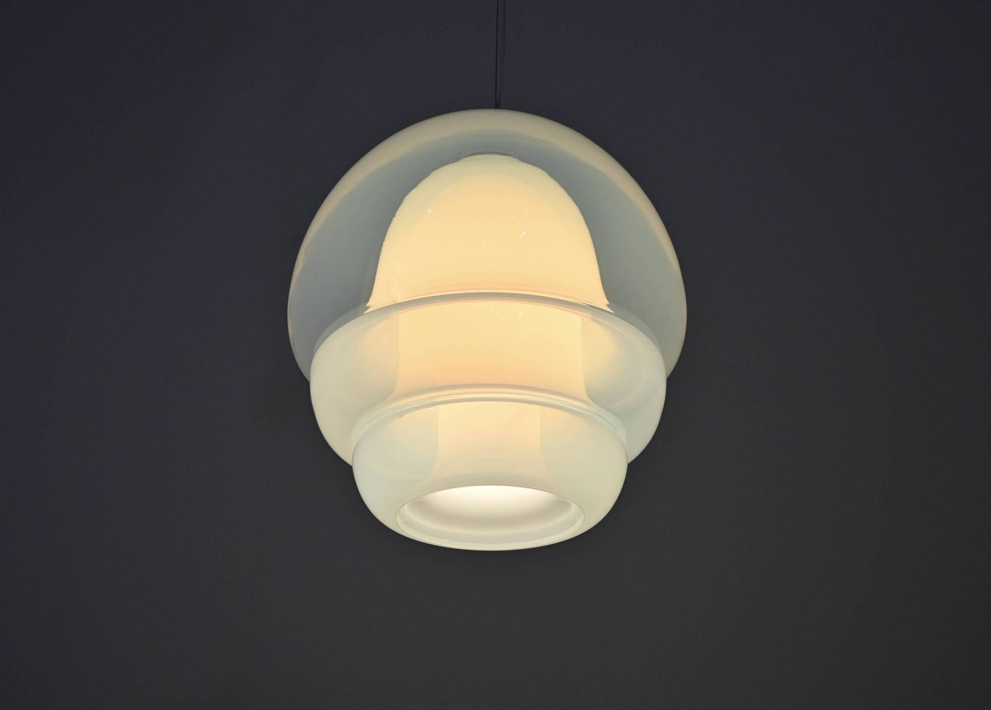 Suspension LS 134 in glass by Carlo Nason for Mazzega, 1960s