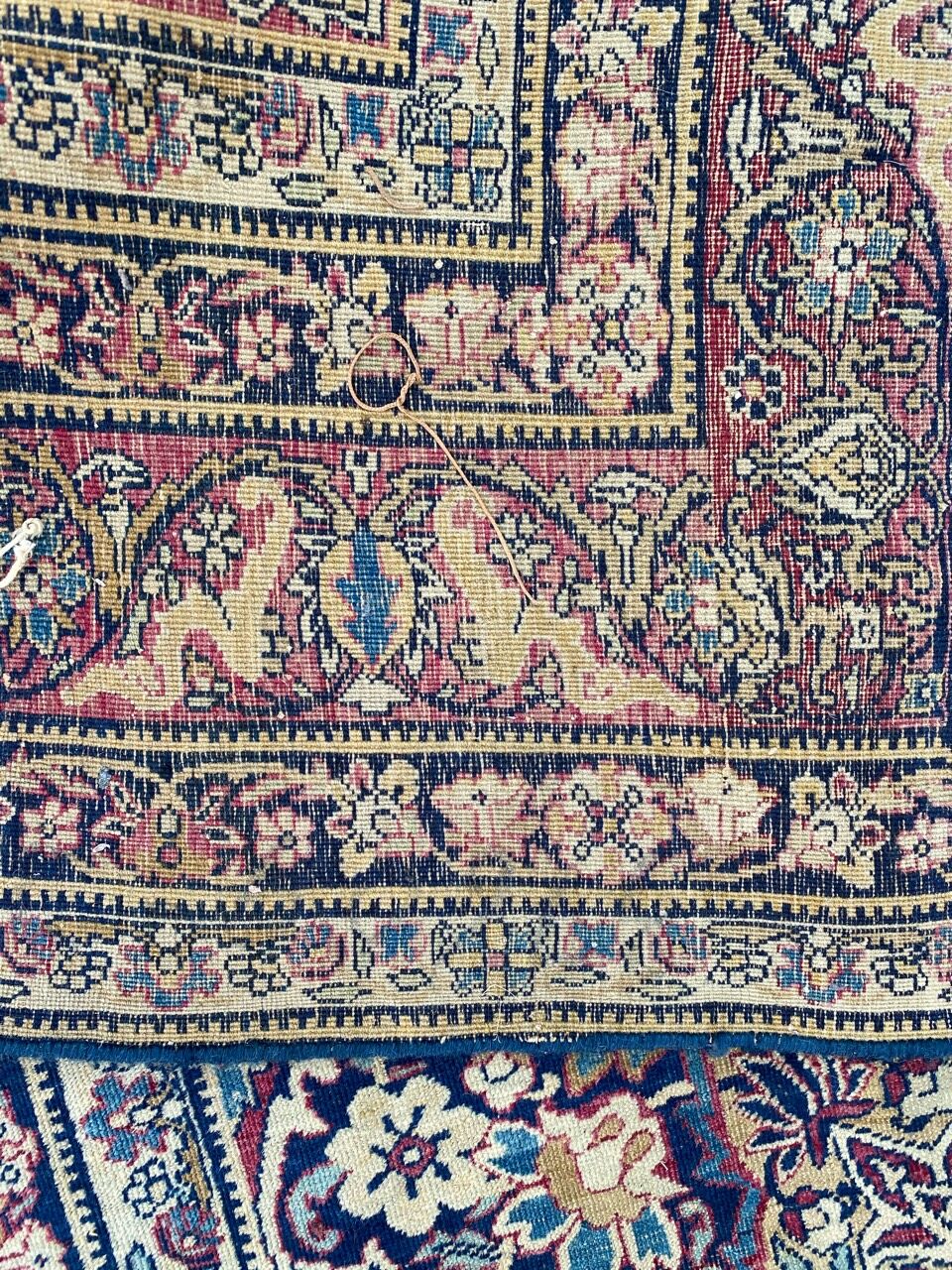 Ancient Persian Kirman carpet end 140x218 cm