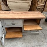 Ancien meuble de métier transformé en meuble télé