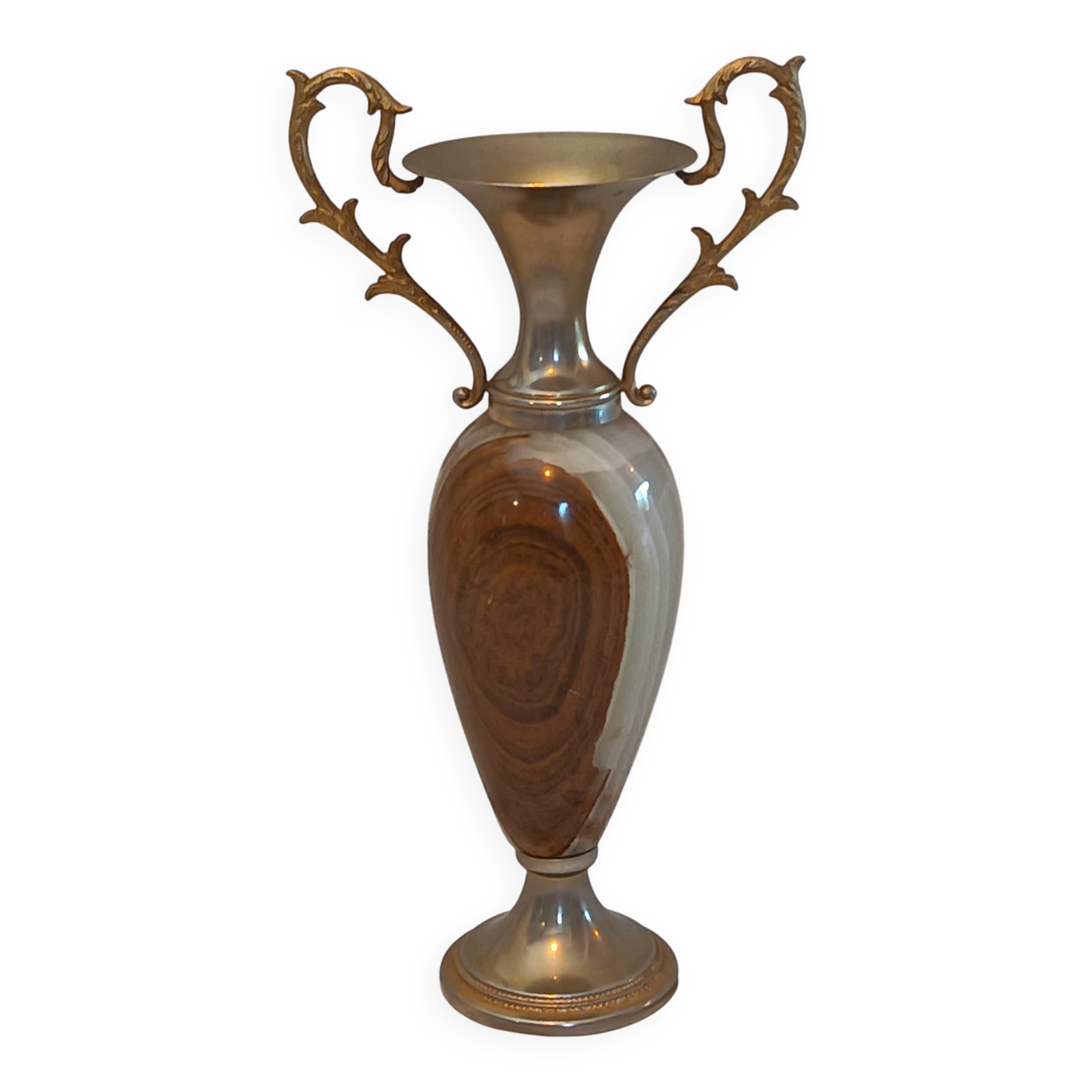 Vase en onyx Vintage.