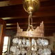Lustre montgolfière à pampilles