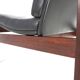 France & Son Set of 3 Modular Leather Armchairs by O. Gjerløv-Knudsen/T. Li