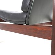 France & Son Set of 3 Modular Leather Armchairs by O. Gjerløv-Knudsen/T. Li