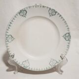 Lot de 10 assiettes plates en terre de fer