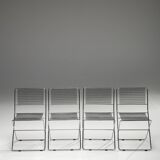 Set of 4 Adjustable Chairs by De Marco & Rebolini for Robots, Italy, 1970s