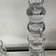 Pair of vintage blown glass candlesticks