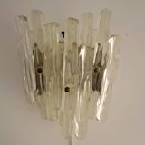Vintage lucite wall lamp in ice glass model 1970s