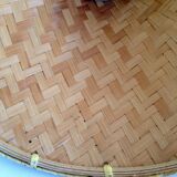 Vintage braided rattan suspension