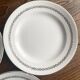 Sarreguemines Dubarry earthenware dessert plates
