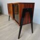 Small rosewood bar lounge sideboard with compass legs