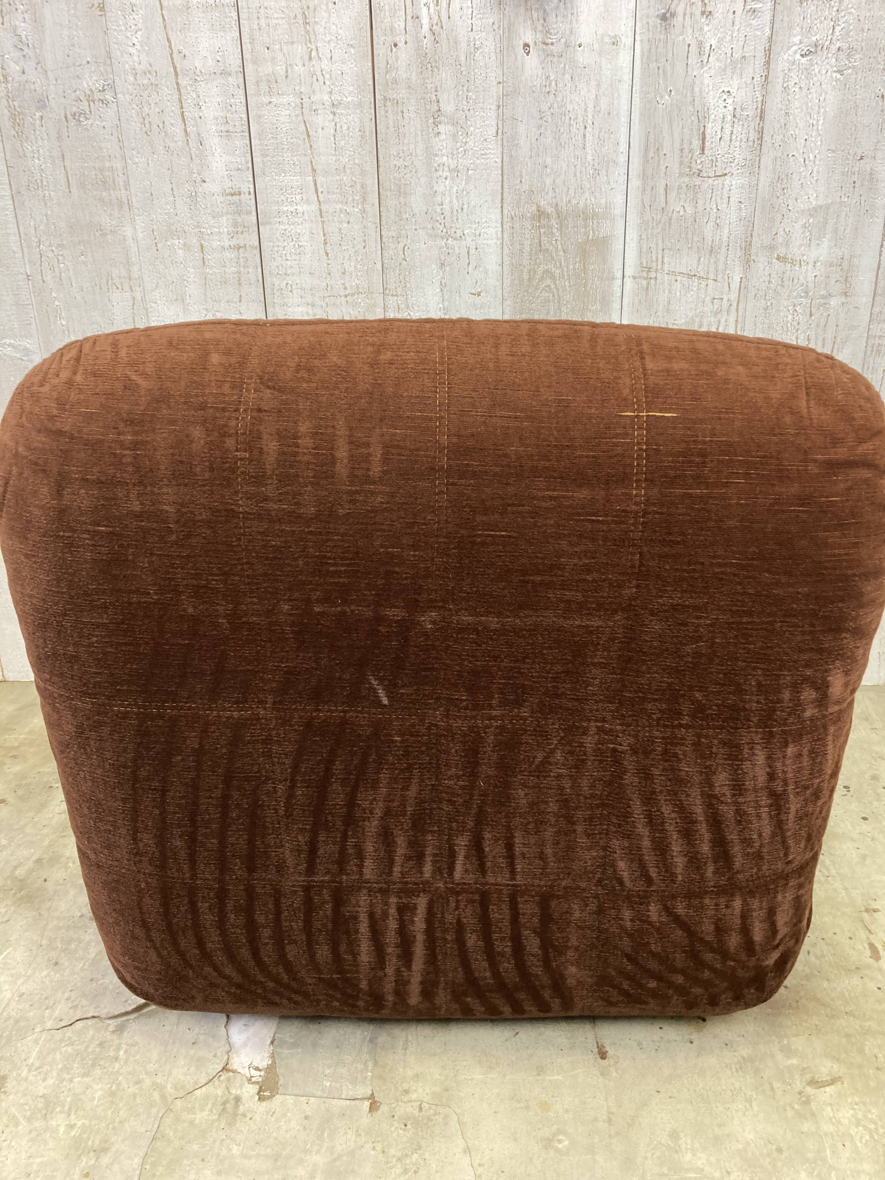Vintage velvet fireside chair