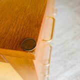 Two-color vintage chest of drawers with 4 drawers, circa 70's