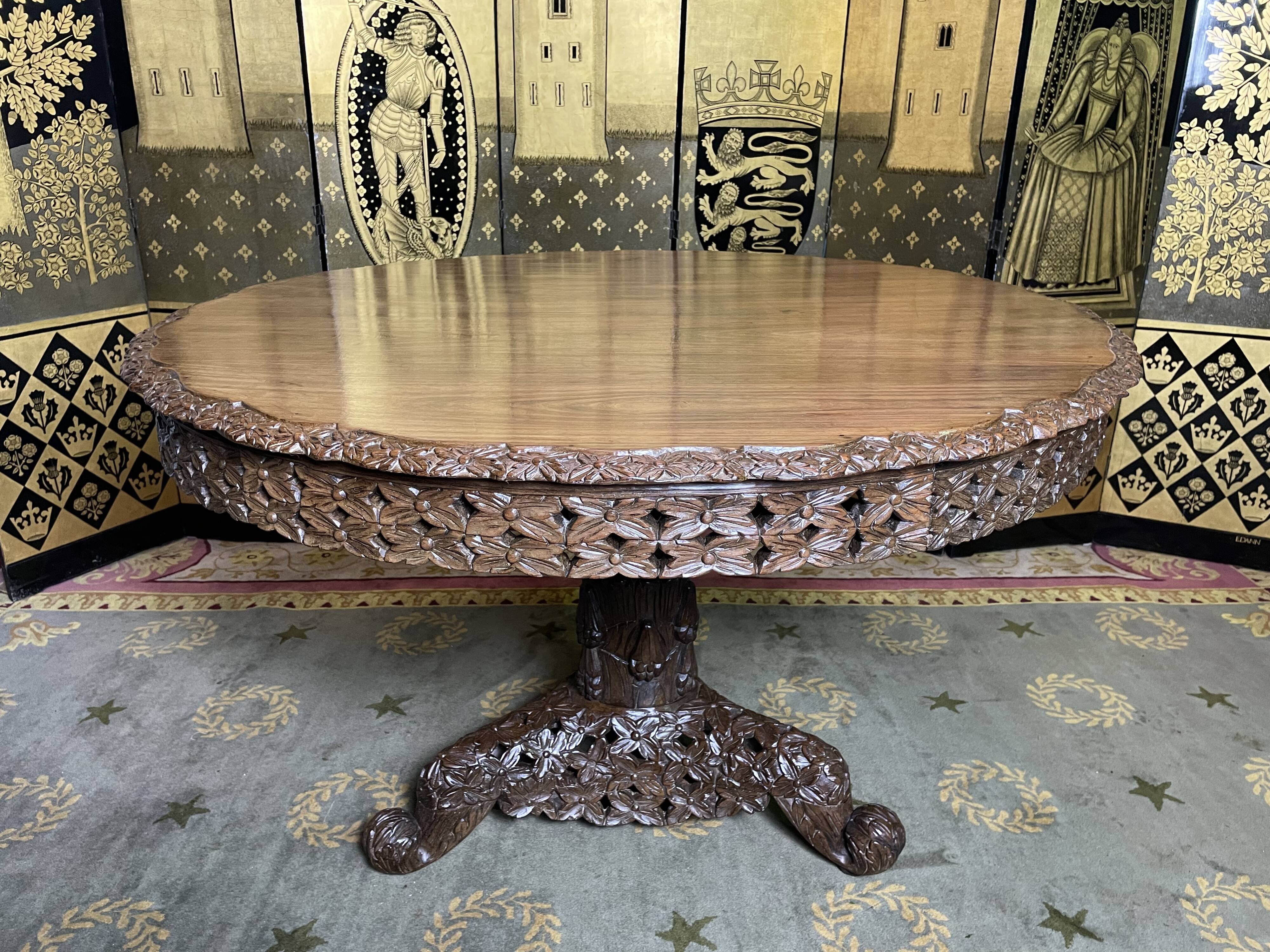 Dining table - Indonesian pedestal table