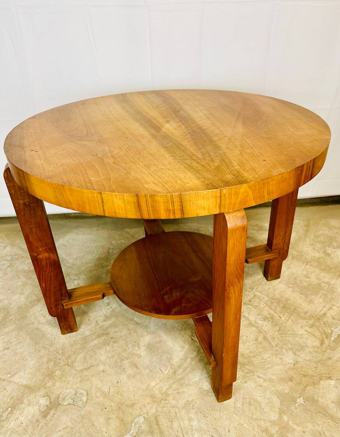 Art Deco round side table