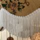Vintage floral fringed pendant light – XL model