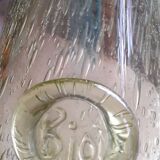 Old long Biot glass bottle