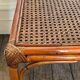 Table low rectangular rattan and caning