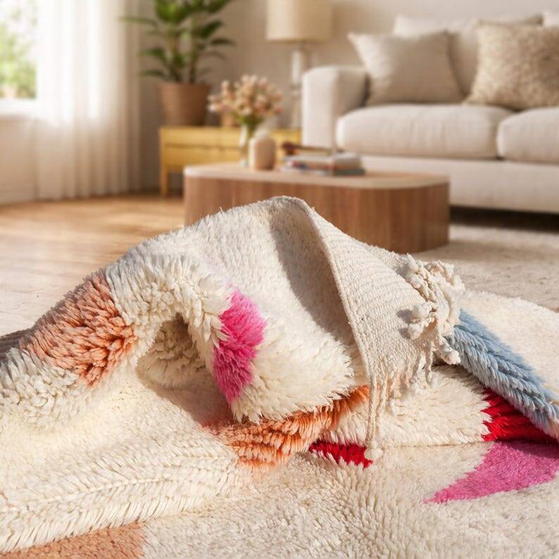 Tapis berbère tissè main traditionnelle 250/250 cm