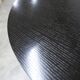 Round table rises and lowers Osvaldo Borsani black and chrome with extension