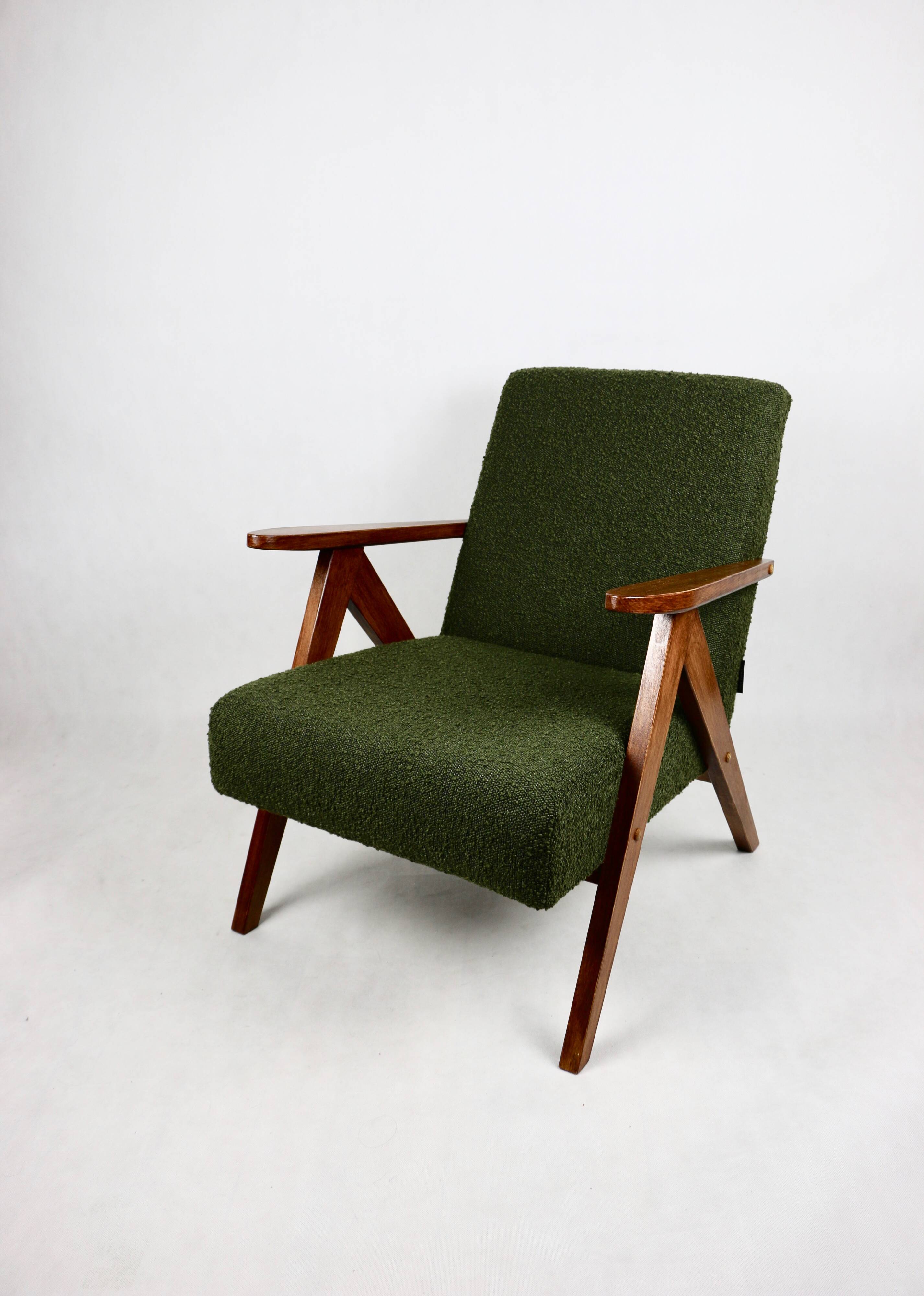 Vintage B-310 VAR Olive Curly Structural Armchair 1970s - 2 pieces available