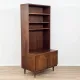 Scandinavian solid wood library, Mid-Century style, 1960s