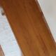 Solid wood dining table, sculpted brutalist base, 1960s.